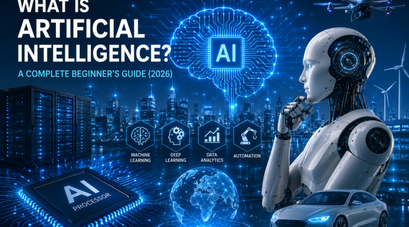 Artificial Intelligence concept with AI robot, neural network, and futuristic technology