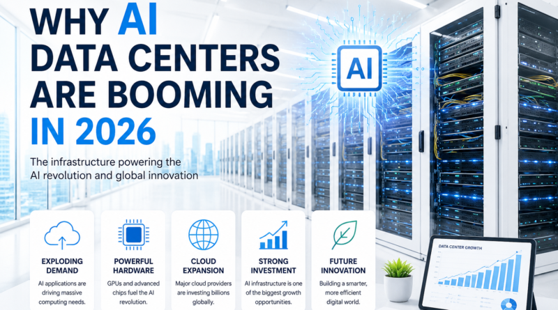Modern AI data center with high-performance GPU servers