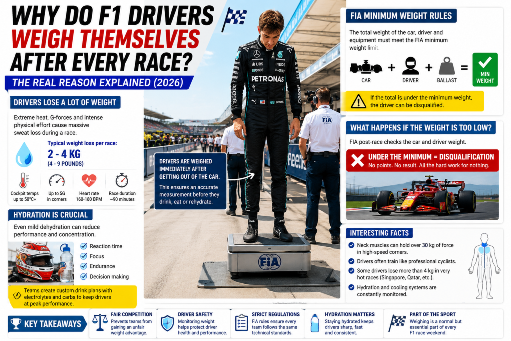 Why Do Formula 1 Drivers Weigh Themselves After Every Race? The Real Reason Explained (2026) chatgpt image 2026년 7월 11일 오후 01 44 16