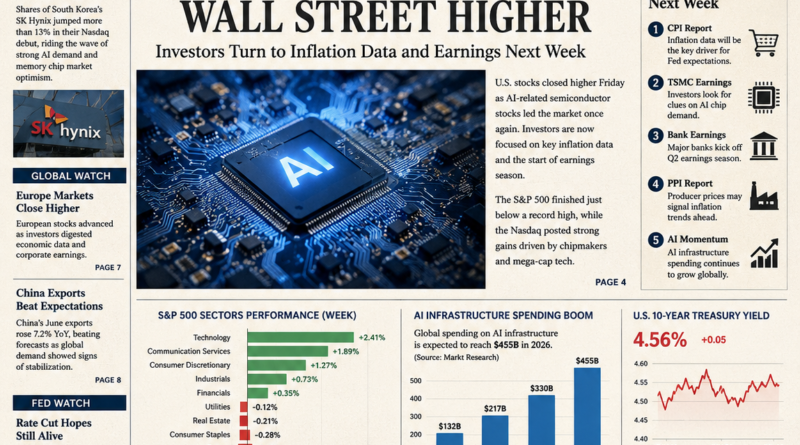 US Stock Market Weekly Recap: AI Chips Rally While Investors Await Inflation Data (July 11, 2026)