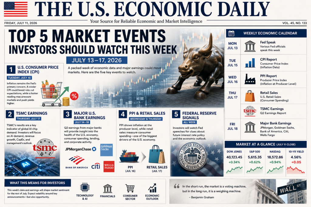 Top 5 Market Events Investors Should Watch This Week (July 13–17, 2026) chatgpt image 2026년 7월 12일 오전 08 11 44