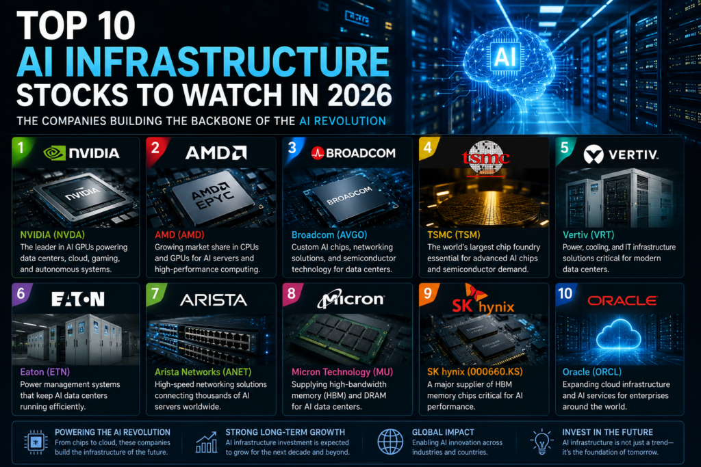 Top 10 AI Infrastructure Stocks to Watch in 2026 chatgpt image 2026년 7월 14일 오전 06 45 28