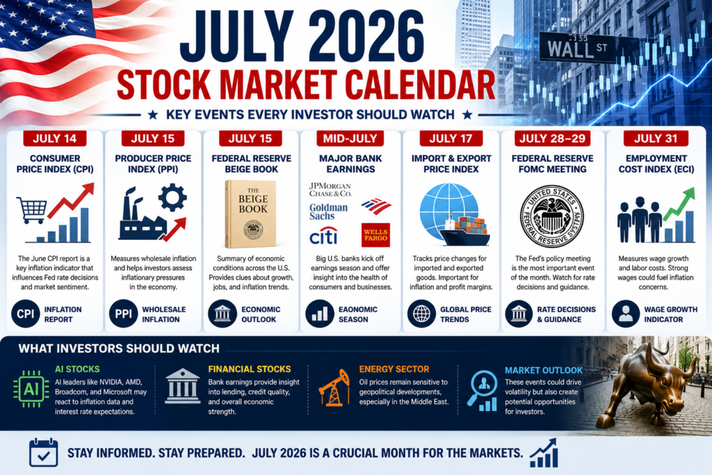 July 2026 Stock Market Calendar: Key Events Every Investor Should Watch chatgpt image 2026년 7월 14일 오후 03 39 36