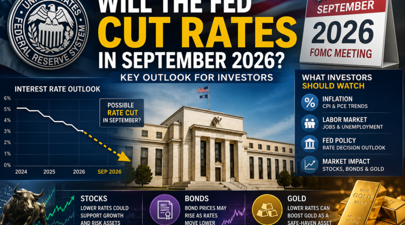 Federal Reserve interest rate outlook with financial charts and U.S. economy concept